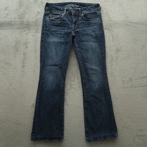 American Eagle Jeans Womens Size 6 Short Blue Low-Rise Original Boot 29" Inseam